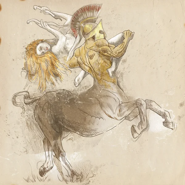 Centaur i nimfa — Zdjęcie stockowe