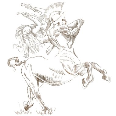 Centaur and Nymph clipart