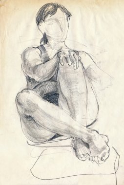 sade bir şekilde - kadın