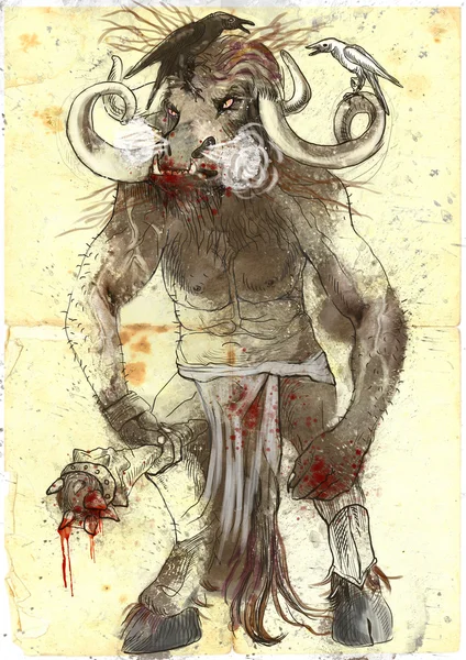 Minotaur — Zdjęcie stockowe