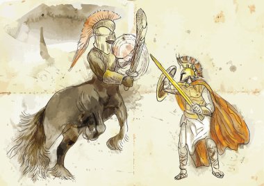 Theseus and Centaur clipart