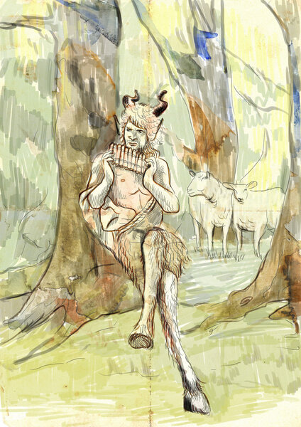 Pan the god from greek mythology