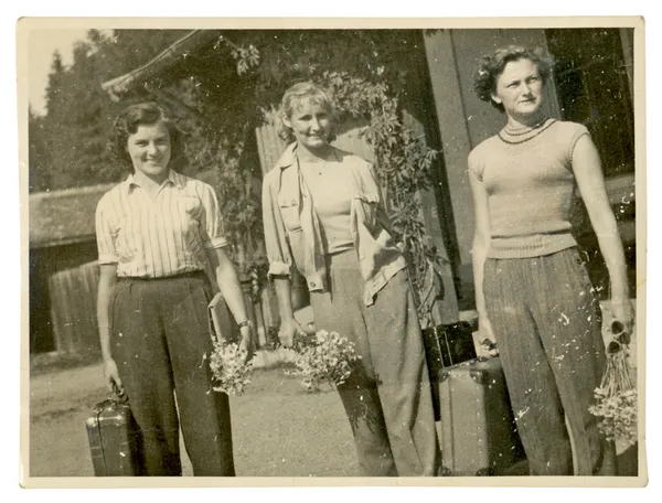 Pendant les vacances - La beauté à la gare — Photo