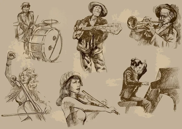 Musiciens — Image vectorielle