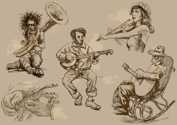 Musicians — Stock Illustration Musicians Stock Vector
