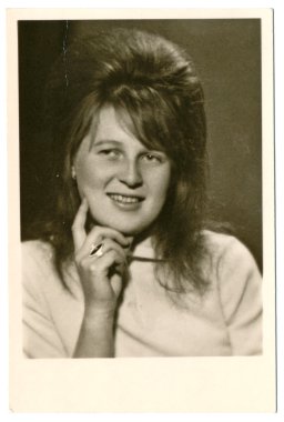 genç bir kadının partrait