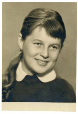 partrait genç bir kadın - genç kız