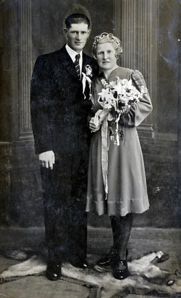 Hochzeitstag - Braut und Bräutigam — Stockfoto