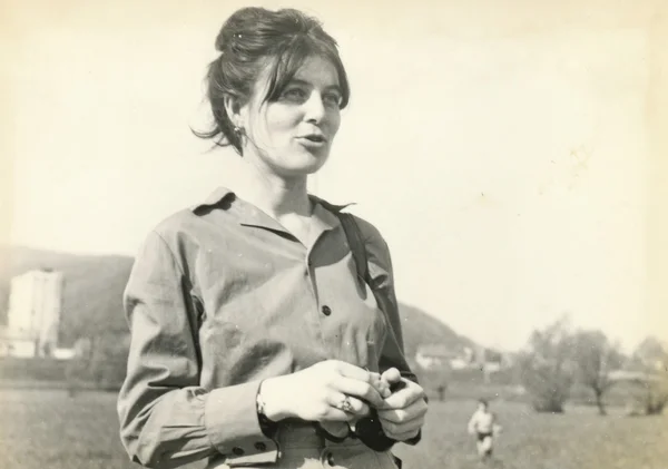 Genç bir kadının partrait — Stok fotoğraf