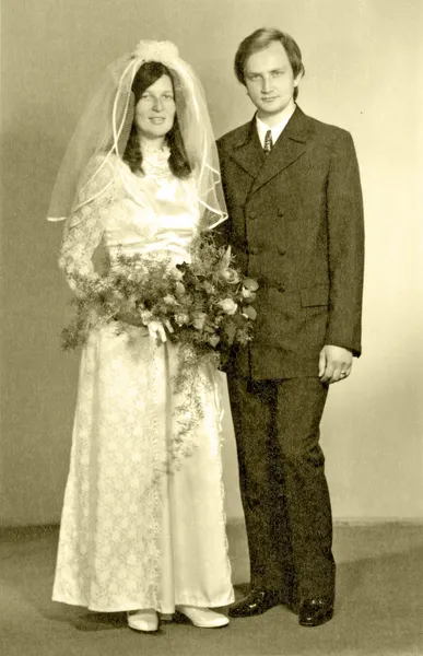 Día de la boda - Novia y novio — Foto de Stock