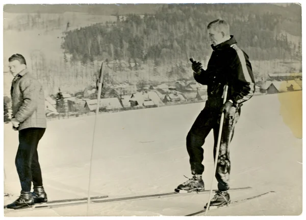 Skifahrer (Langlaufski)) — Stockfoto