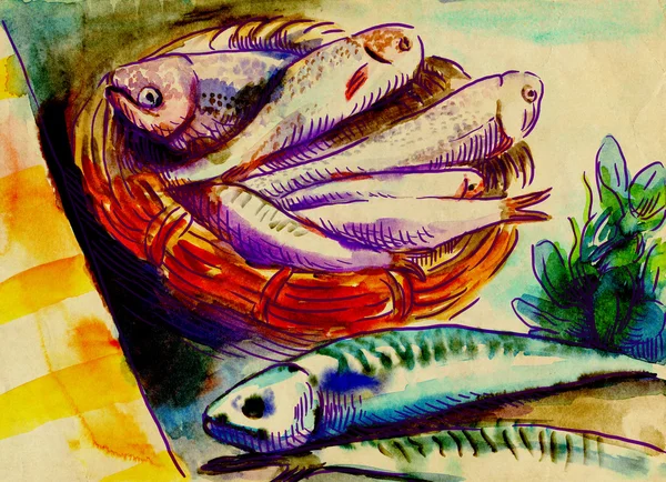 Nahrung - Fische — Stockfoto