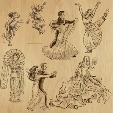 Dancing People - I clipart