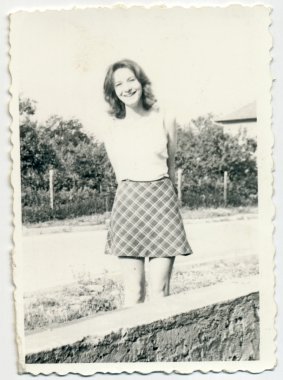 Genç kadın.