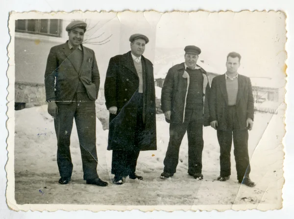 Four men posing — Stock Photo, Image