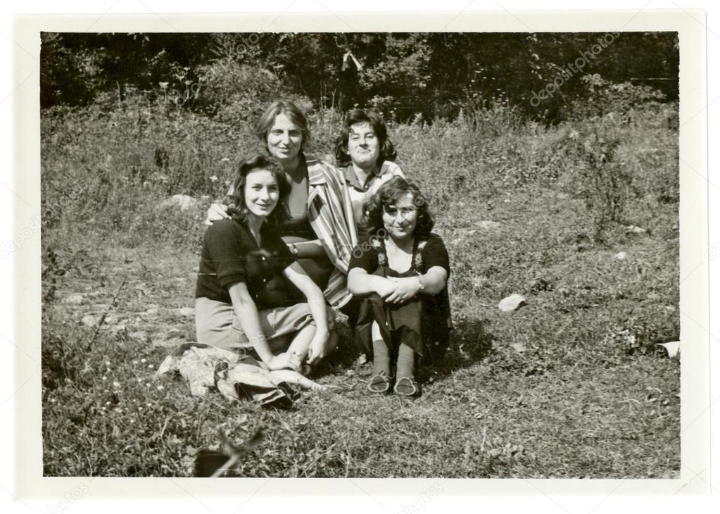 Four young women