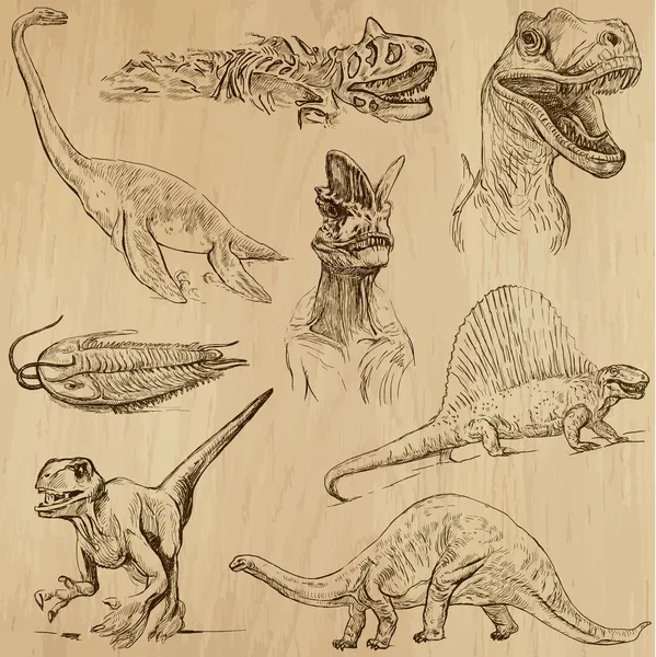 DINOSAUROS — Vector de stock