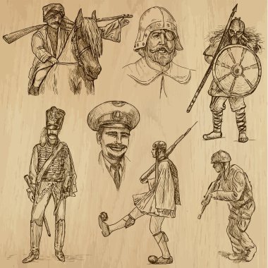 savaşçılar, asker ve kahramanlar