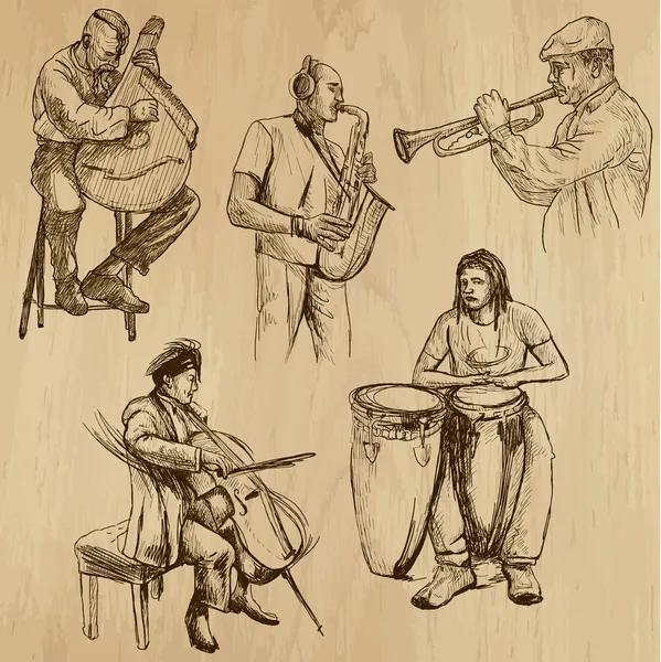 Musiciens non. 3. — Image vectorielle