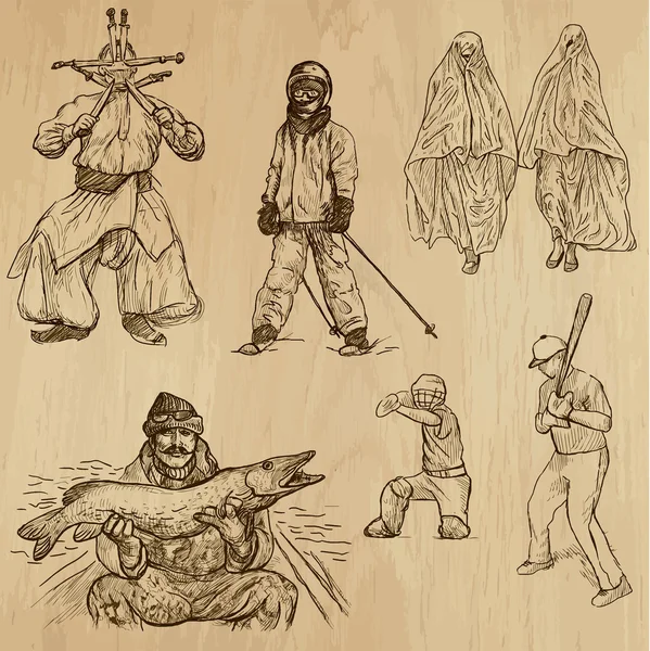 Orang no.21 Stok Vektor Bebas Royalti