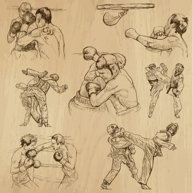 Sport collection no.15 - hand drawn illustrations clipart