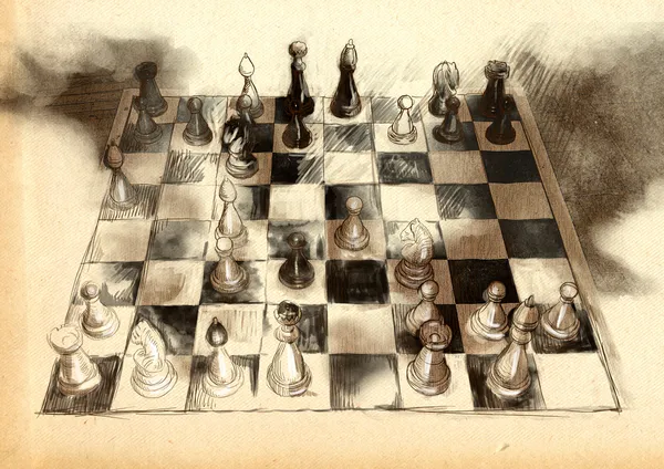 The World's Great Chess Games: Anderssen - Dufrusne — Stock Photo, Image