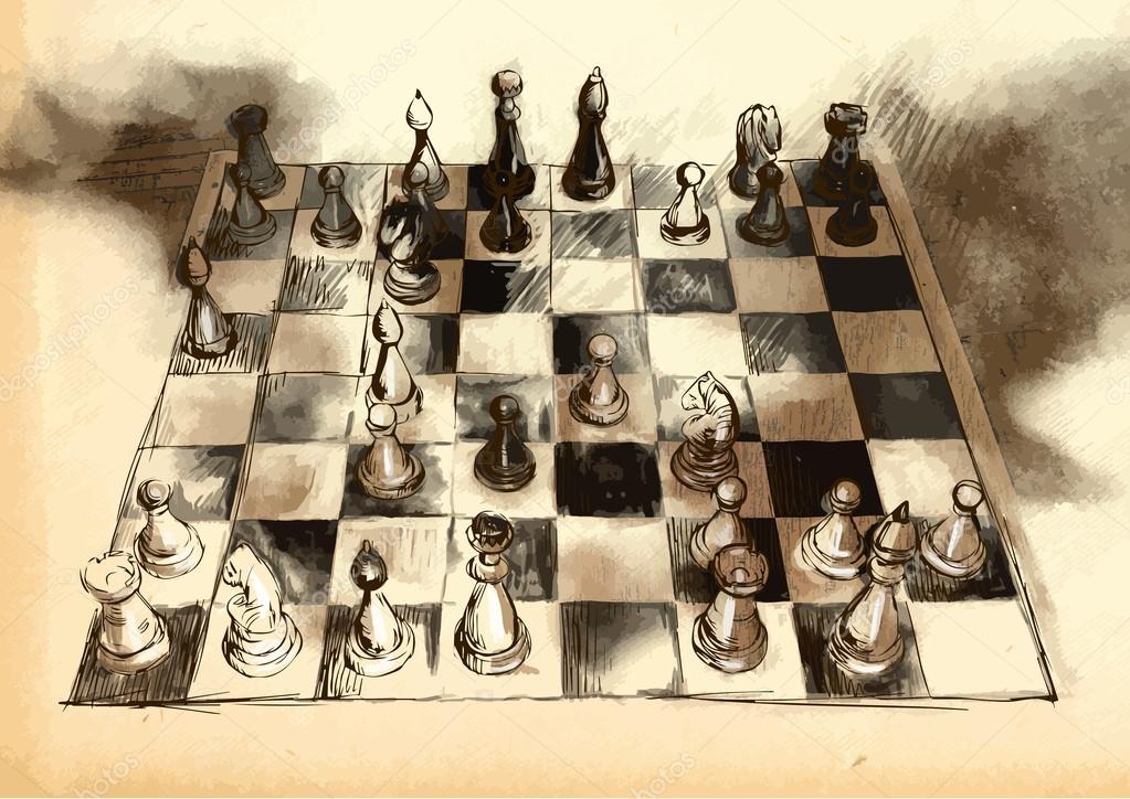 Chess Game, 3D Illustration. French Defense Chess Opening Stock Photo,  Picture and Royalty Free Image. Image 194970025.