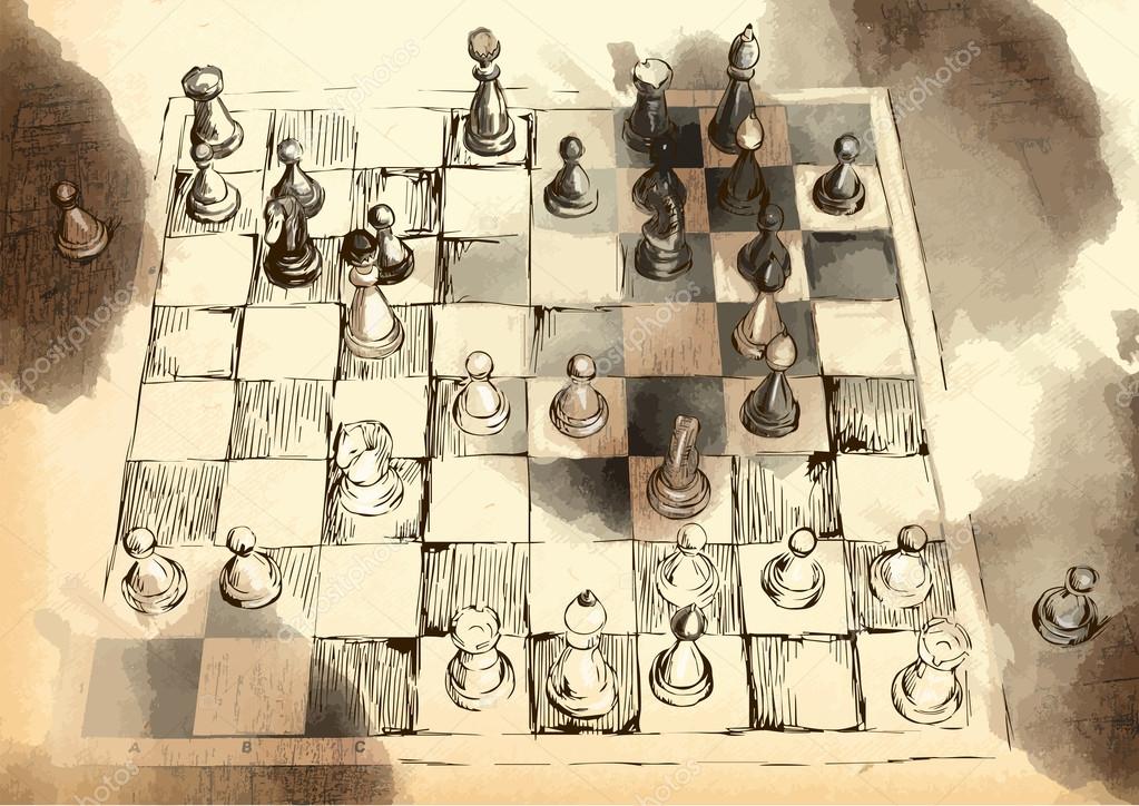 Close Up Of Chess Board Pieces With Player Hand Moving Chess Piece Creating  Shadow Free Stock Video Footage Download Clips Education