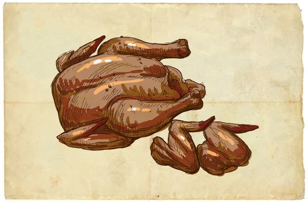 A sorozat élelmiszer: csirke — Stock Fotó