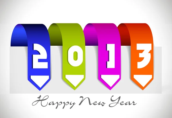 New year 2013 in white background. Vector illustration — Stock Vector