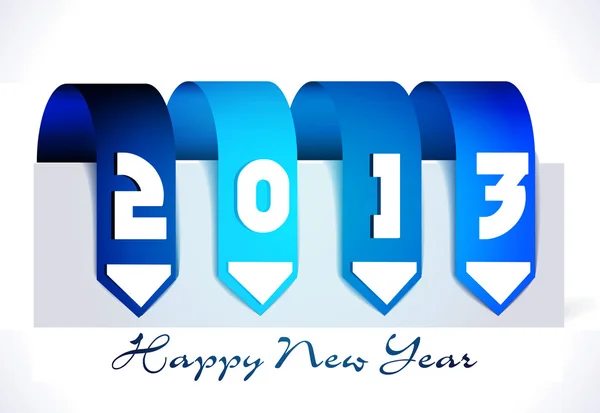 New year 2013 in white background. Vector illustration — Stock Vector