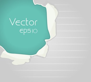 vektör yırtık kağıt, metninizi eps10