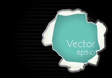 vektör yırtık kağıt, metninizi eps10