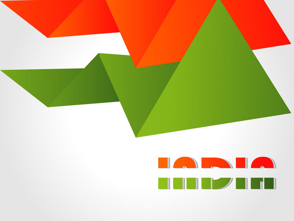 Creative Indian flag color background with wave for Independence Day and Republic Day