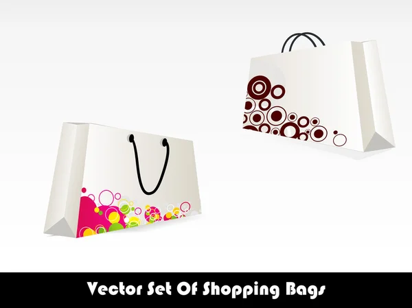 Vector colorful shopping bags set, eps10 — Stock Vector