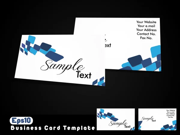 Modelo de cartão de visita. eps10 para impressão —  Vetores de Stock