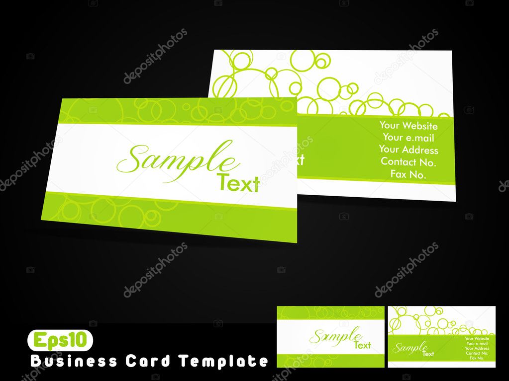Business Card Template. eps10