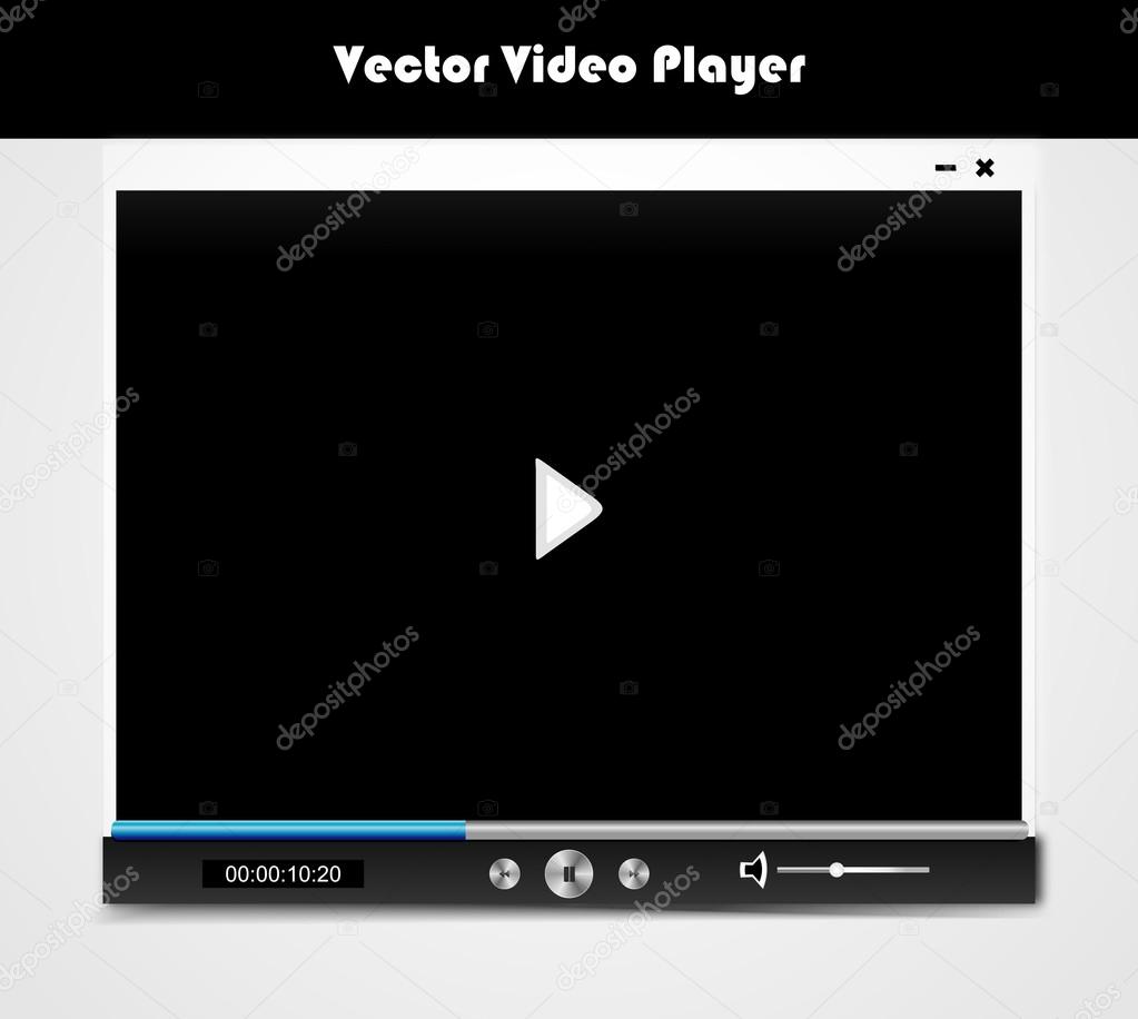 Vector audio video player for web, eps10