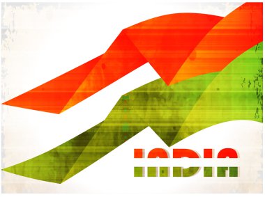 doku Bağımsızlık günü ve Cumhuriyet Bayramı için yaratıcı Hindistan bayrağı