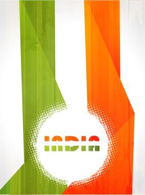 doku Bağımsızlık günü ve Cumhuriyet Bayramı için yaratıcı Hindistan bayrağı