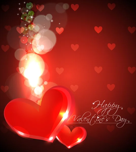 Abstrakte Valentinstag Hintergrund mit Herzen, Eps10 — Stockvektor