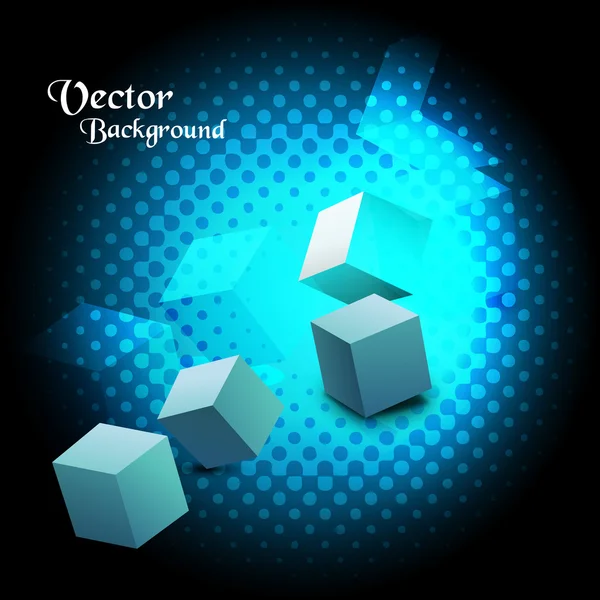 Abstract cubes background — Stock Vector