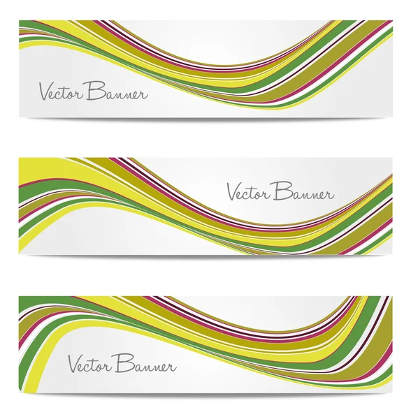 Vector website header or banner set. EPS 10. — Stock Vector