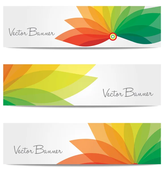 Cabeçalho do site vetorial ou conjunto de banners. EPS 10 . — Vetor de Stock