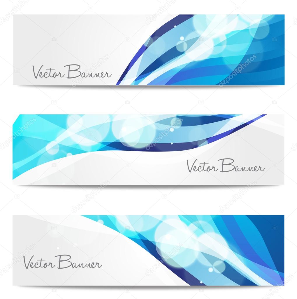 Vector website header or banner set. EPS 10.