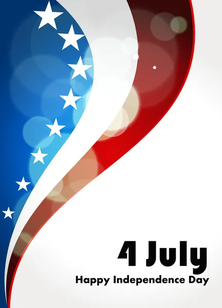 Amerikan bayrağı, vektör arka plan için Bağımsızlık günü. illustrat — Stok Vektör