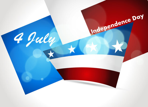 American Flag, Vector background for Independence Day. Illustrat