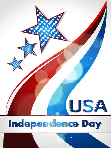 Amerikaanse vlag, vector achtergrond voor dag van de onafhankelijkheid. illustrat — Stockvector