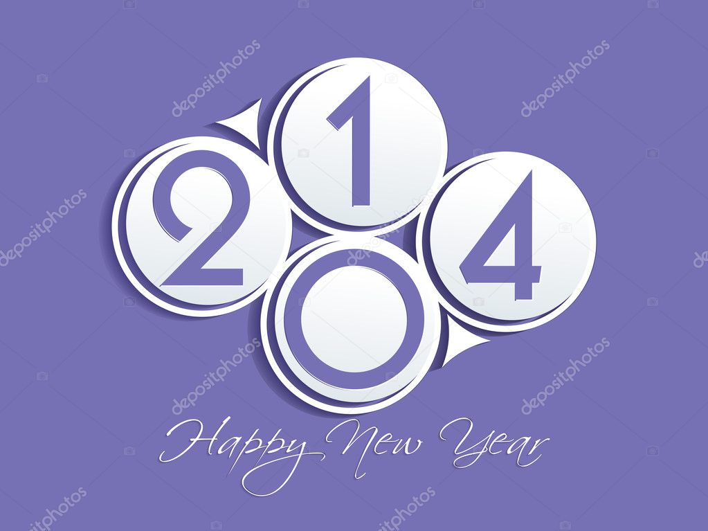 new year 2014 background. Vector illustration
