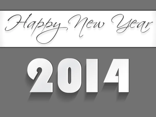 Kreativ frohes neues Jahr 2014 Feier Hintergrund — Stockvektor